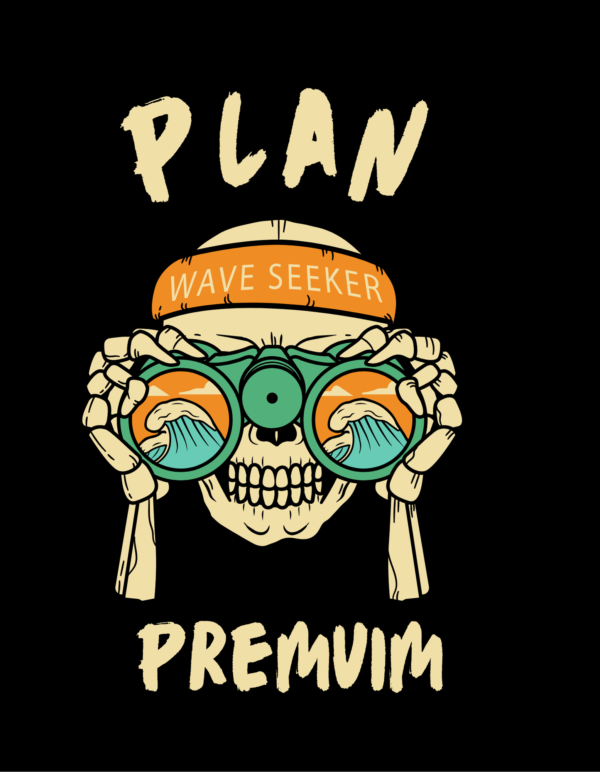 Black and Orange Retro Skull T-Shirt Premuim Plan