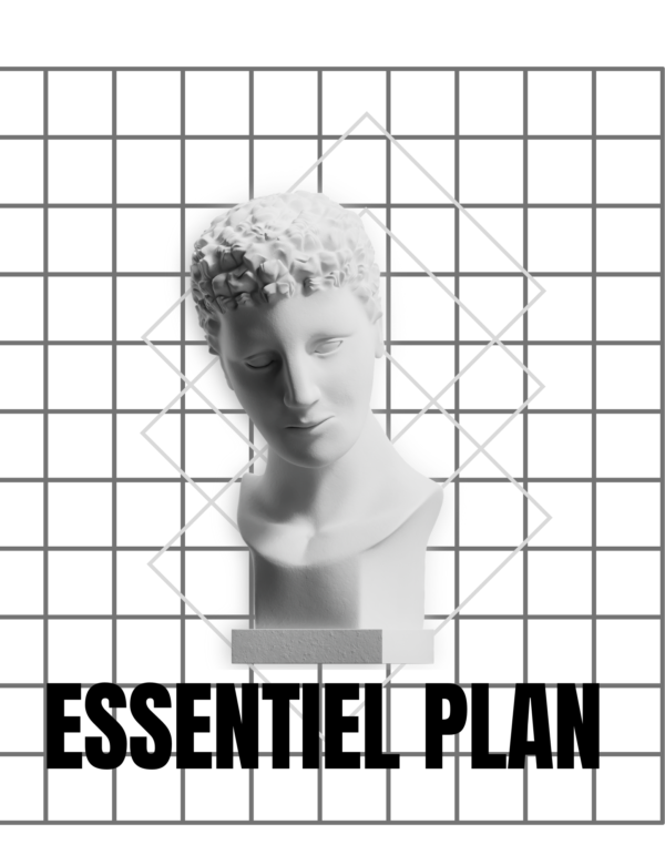 Noir blanc Surréalisme T-shirt (1) Essentiel Plan